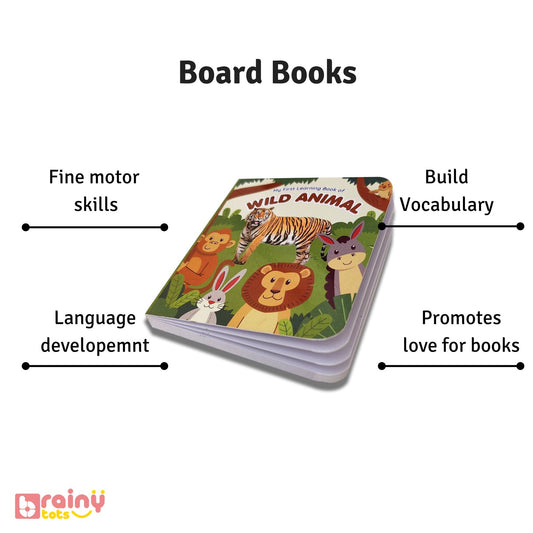 Discover the myriad benefits of our Board Books, carefully curated to enrich the early childhood experience. From fostering language development and stimulating imagination to promoting bonding between parents and children, these durable books offer endless opportunities for learning and growth. Explore Brainytots' collection to unlock the full potential of board books in your child's journey towards literacy and beyond.