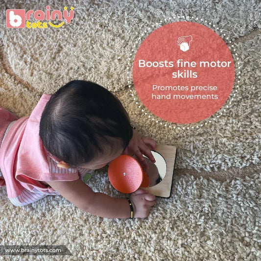 Wooden Shape Puzzle Set - Montessori Shape Sorting Toy for 1 Year Old