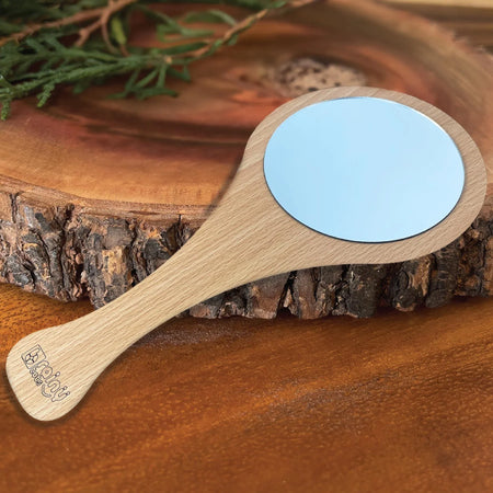Montessori Hand Mirror - Self-Discovery & Tummy Time Helper - Baby Tummy Time Mirror for Infants (2-12 Months)