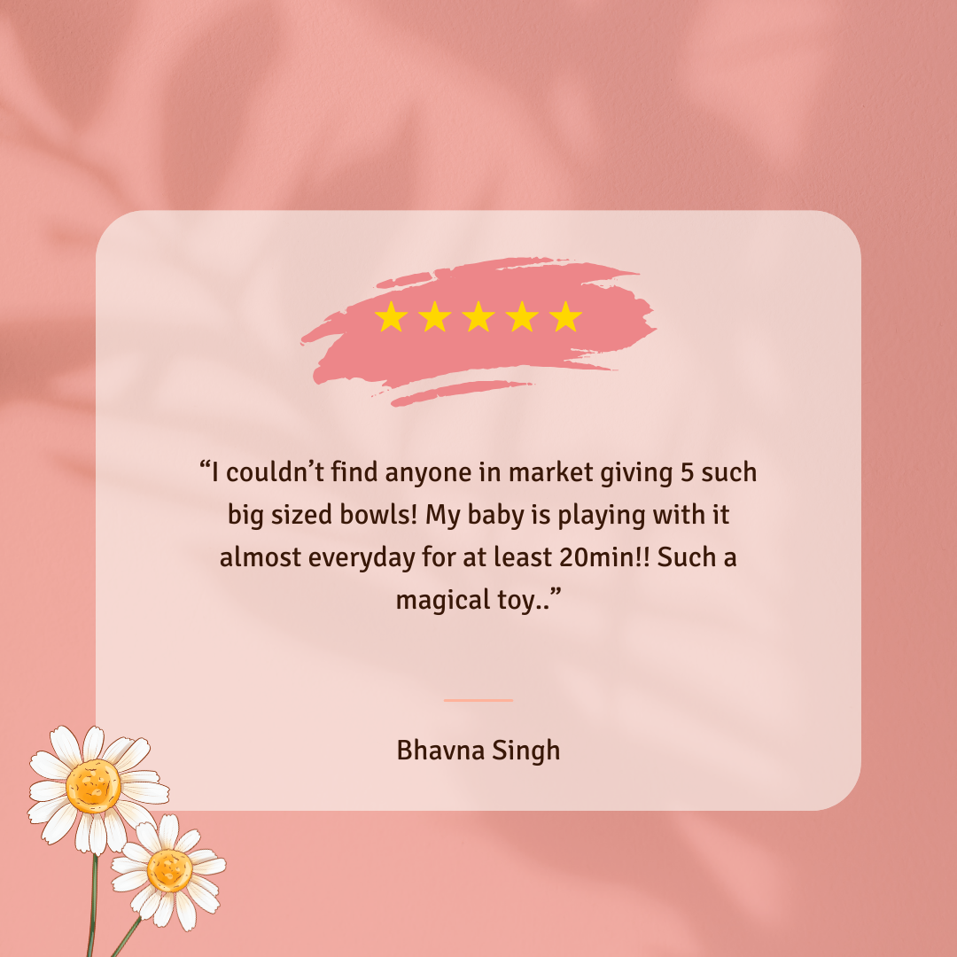 Parent testimonials for our nesting bowls highlight their effectiveness in enhancing problem-solving skills in babies aged 6 months and up. These Montessori toys, made from safe and durable materials, are praised for their role in developing fine motor skills, cognitive abilities, and sensory exploration. Parents appreciate how the nesting bowls aid in stacking, sorting, and engaging their infants in interactive play.