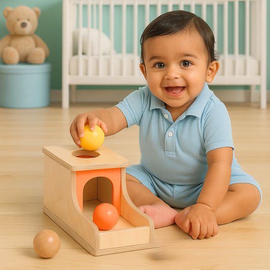 Object Permanence Box with 3 Balls