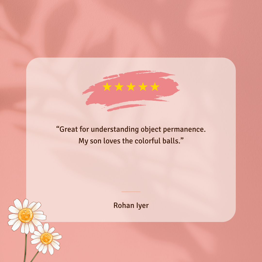Discover the delight of parents through testimonials about our Object Permanence Box. Hear how this simple yet engaging toy has sparked joy and curiosity in babies, fostering their understanding of object permanence while providing hours of interactive play. Join our community of satisfied parents and elevate your baby's learning experience with BrainyTots.com.