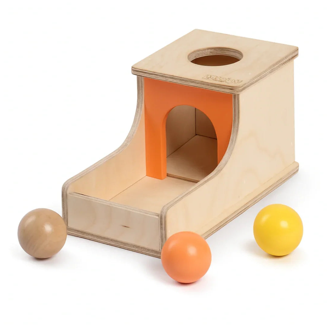 Object Permanence Box with 3 Balls