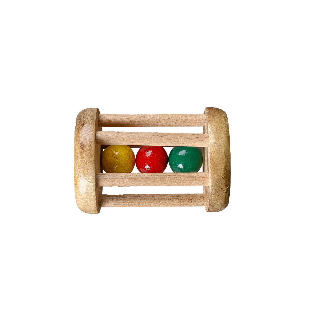 Engage your little one's senses with our Rolling Drum Rattle, a delightful toy designed to encourage exploration and auditory stimulation. Discover the joy of rhythmic play as your baby delights in the sounds and movements of this classic toy. Elevate playtime with BrainyTots.com.