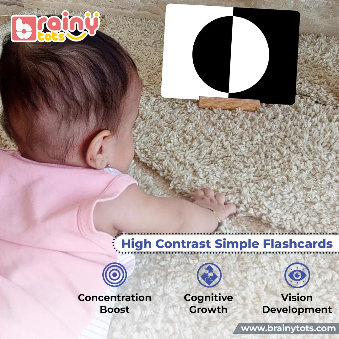 Newborn Sensory Gift Box - 6-in-1 Baby Development Kit for 0-6 Months | High Contrast Toys, Tummy Time Mat & Rattle