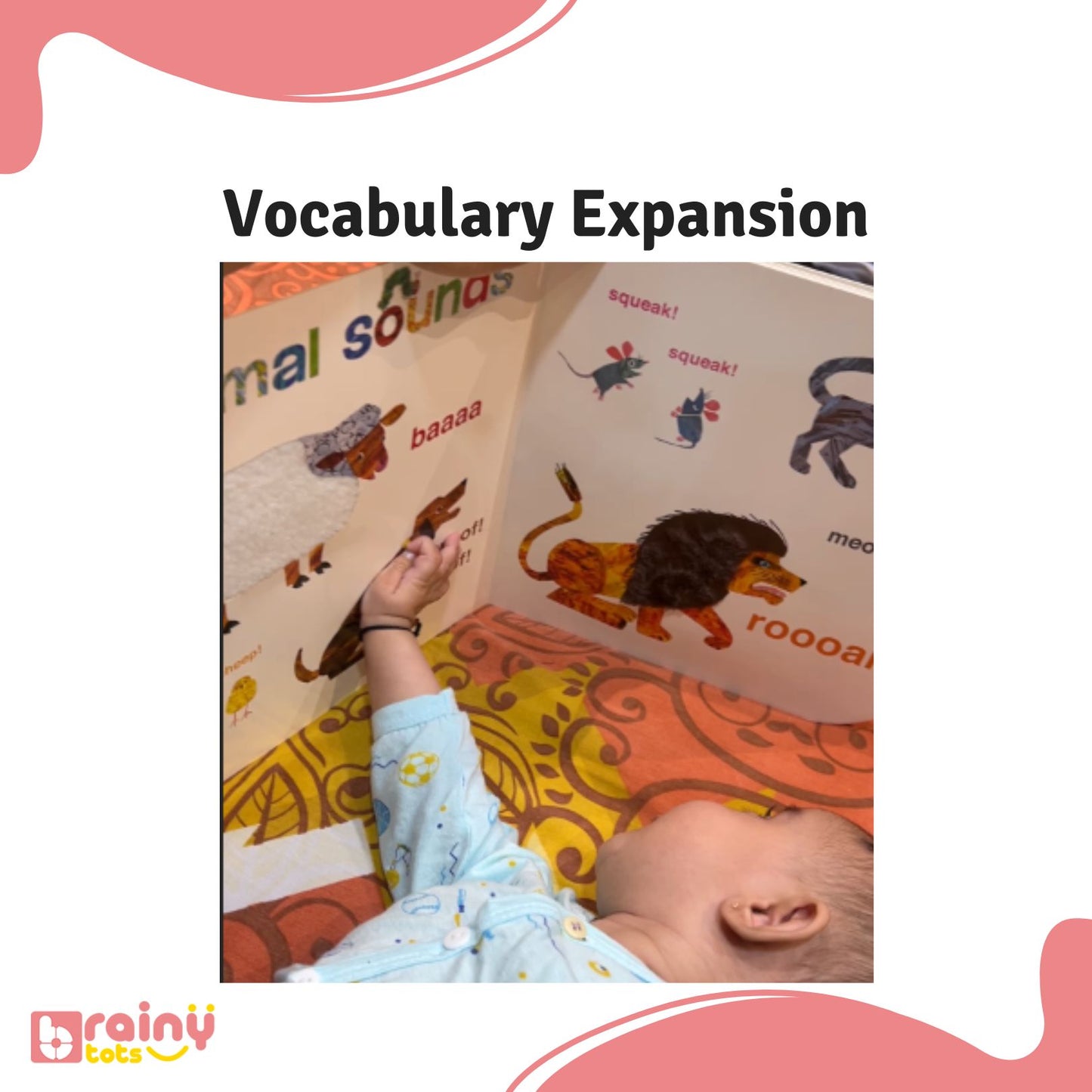 Expand vocabulary through sensory exploration with our Touch and Feel Playbook. Featuring interactive textures and engaging content, this tactile learning tool offers a dynamic way for young readers to learn new words while stimulating their senses, fostering language development and literacy skills.