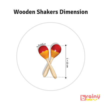 Wooden Shakers Pair