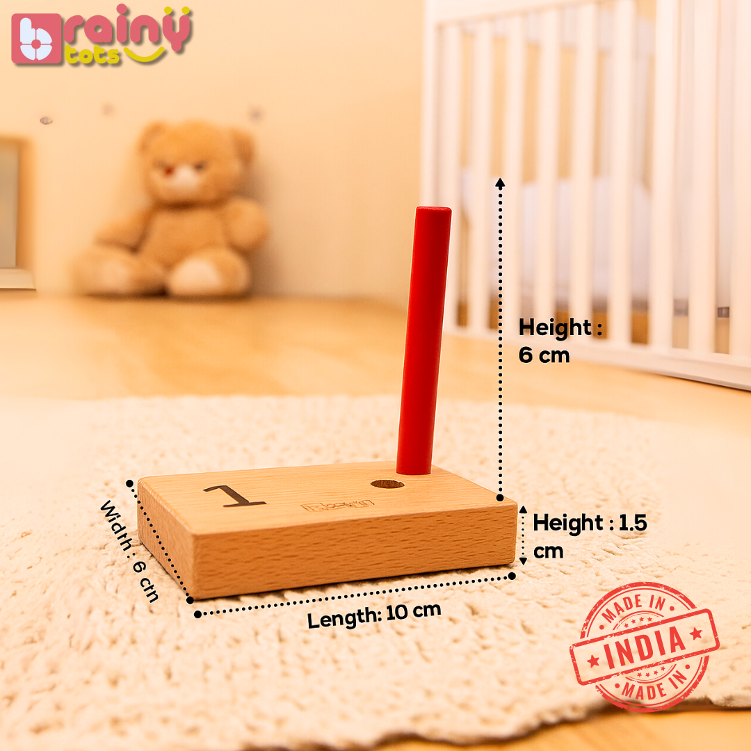Numbers Peg Board for Kids 1 - 5 Years Old