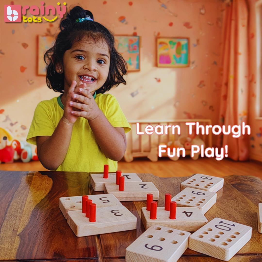 Numbers Peg Board for Kids 1 - 5 Years Old