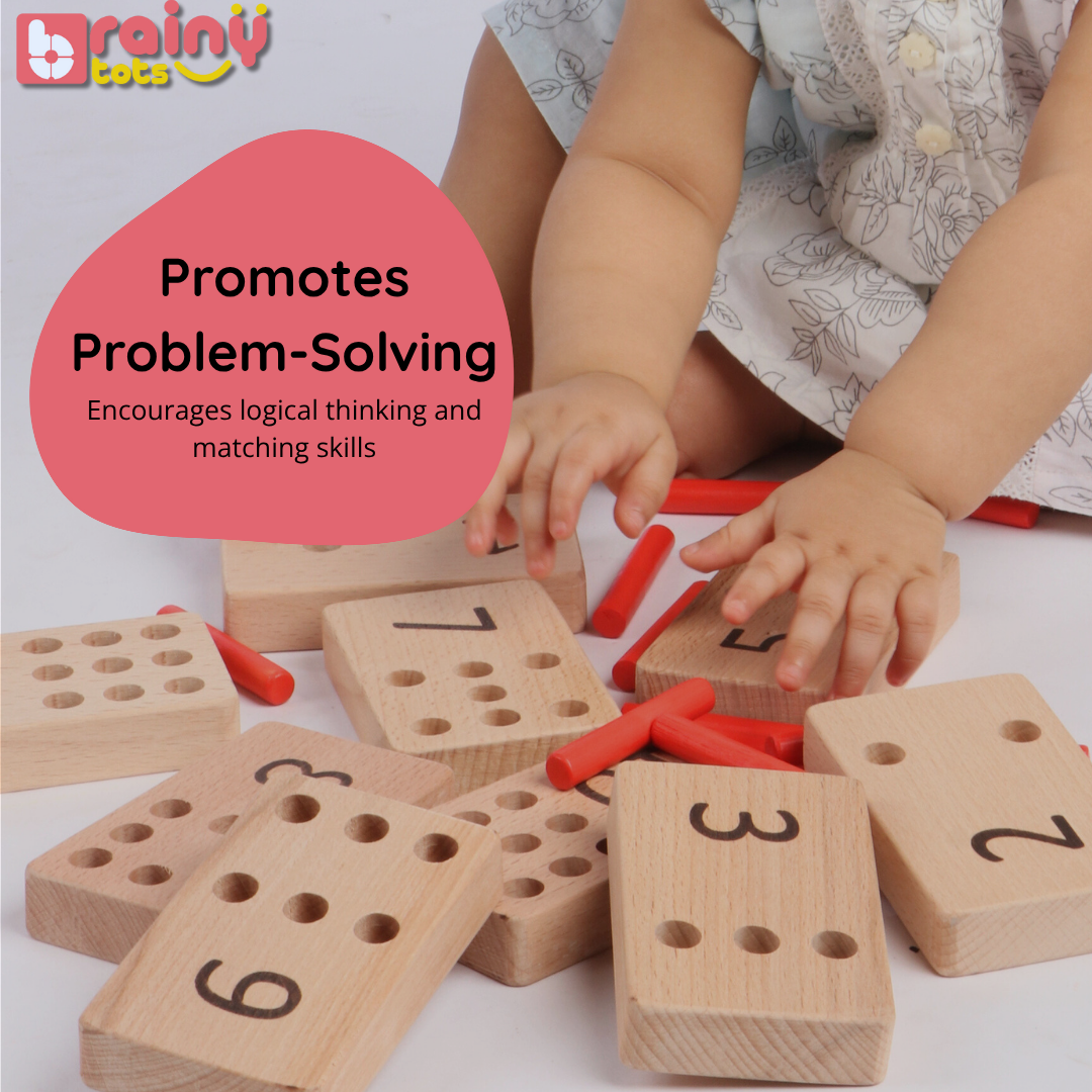 Numbers Peg Board for Kids 1 - 5 Years Old