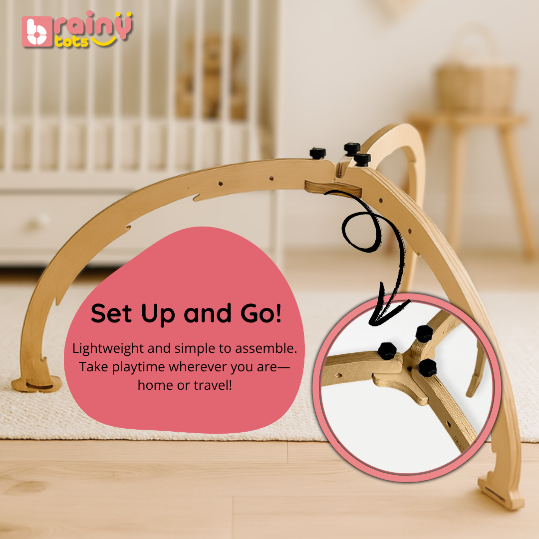 Wooden Play Gym - For 0 to 12 Months Old