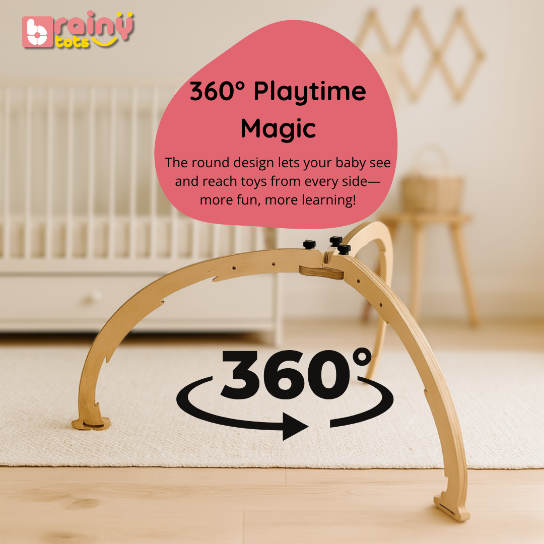 Wooden Play Gym - For 0 to 12 Months Old