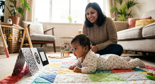 Best High‑Contrast Toys for Newborns in India (2026): Flashcards, Cloth Books & Play Gym Ideas