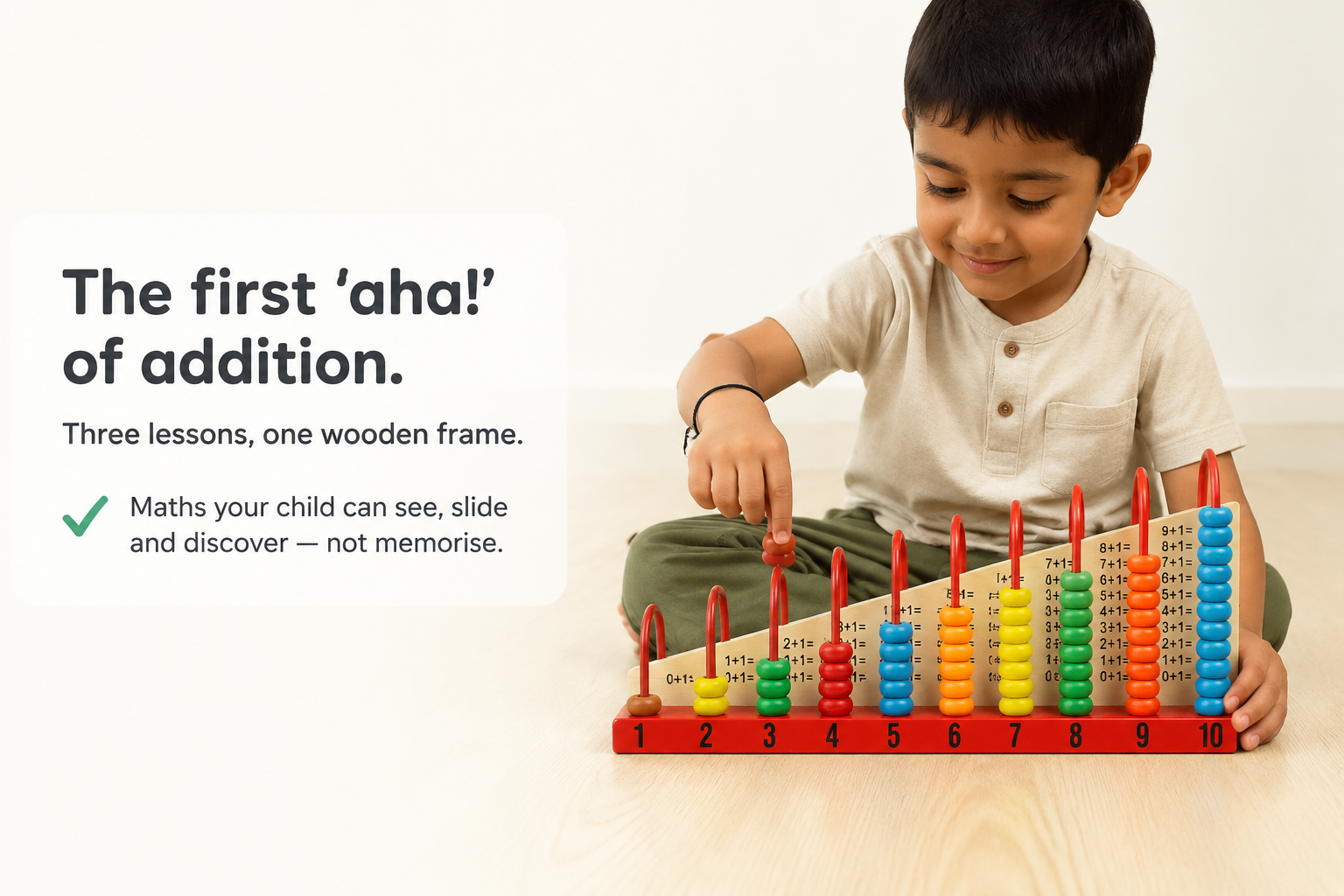 "The first 'aha!' of addition."