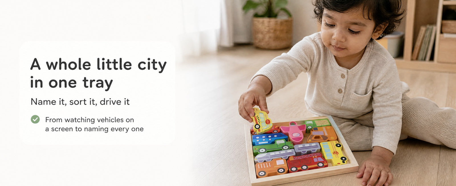 A whole little city in one tray