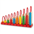 Wooden Counting Abacus with Addition Board | 1-10 Number Learning Toy | Builds Early Math & Fine Motor Skills | 3-6 Years | Montessori-Inspired, Non-Toxic Wood Toy for Joyful Learning