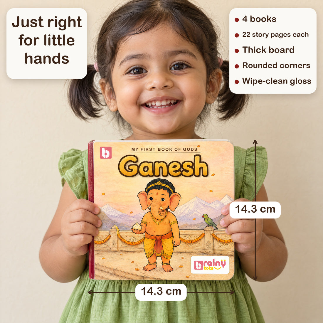 Mythology Stories – Values & Culture Storybook Set - Set of 4 | Ganesha, Rama, Krishna, Hanuman | Hindu Gods Stories for Kids 0-5 Years