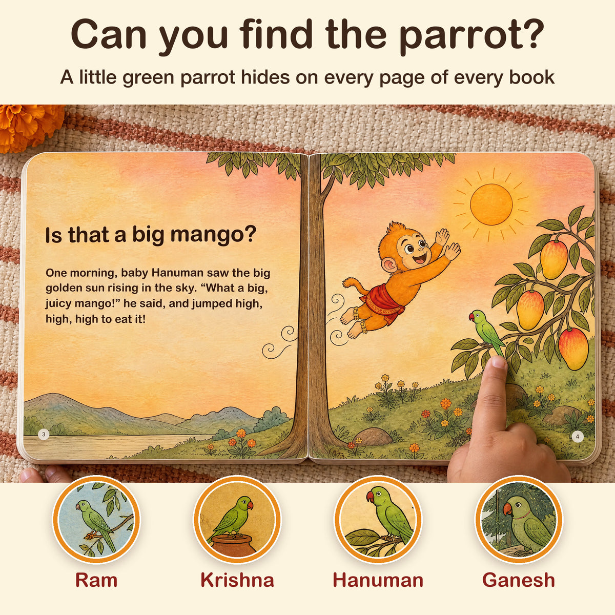 Mythology Stories – Values & Culture Storybook Set - Set of 4 | Ganesha, Rama, Krishna, Hanuman | Hindu Gods Stories for Kids 0-5 Years