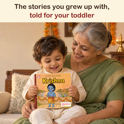 Mythology Stories – Values & Culture Storybook Set - Set of 4 | Ganesha, Rama, Krishna, Hanuman | Hindu Gods Stories for Kids 0-5 Years