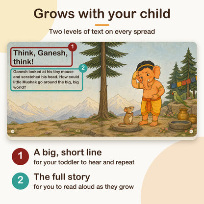Mythology Stories – Values & Culture Storybook Set - Set of 4 | Ganesha, Rama, Krishna, Hanuman | Hindu Gods Stories for Kids 0-5 Years