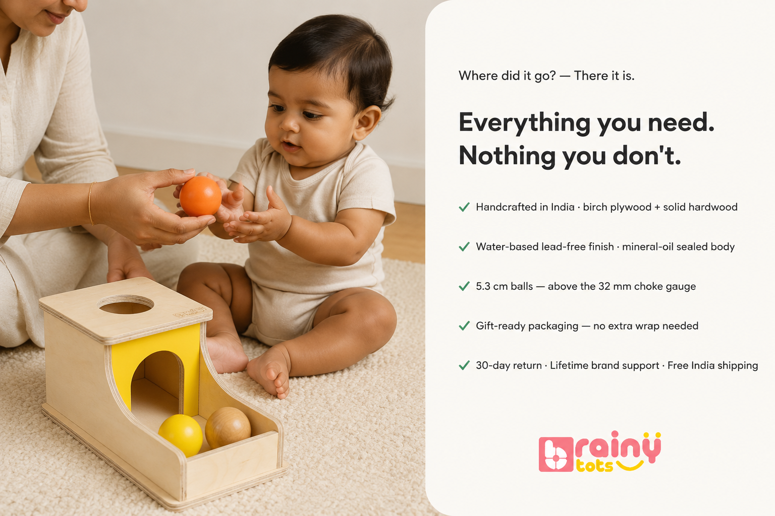 Everything you need. Nothing you don't.