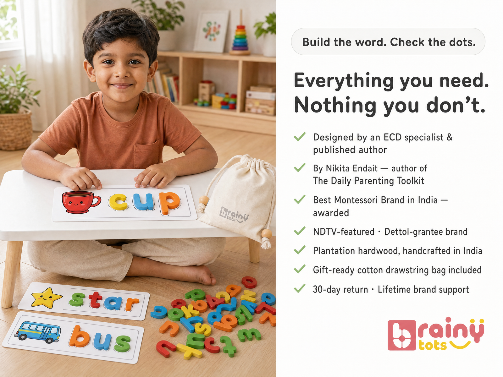 "Everything you need. Nothing you don't."