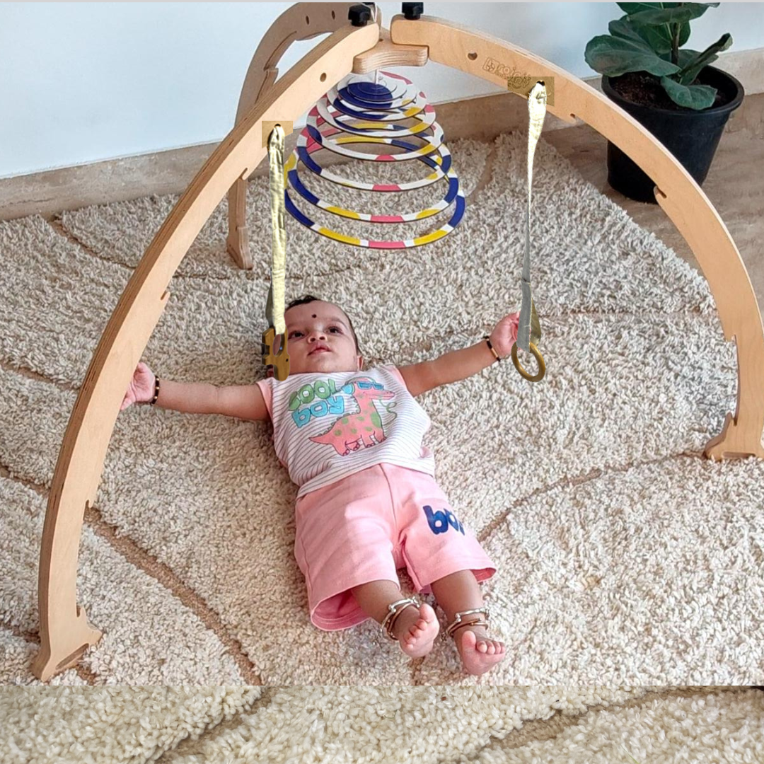 Wooden Play Gym - For 0 to 12 Months Old