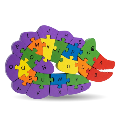 Jumbo Wooden Puzzles - Dual Sided Learning of Alphabet and Numbers