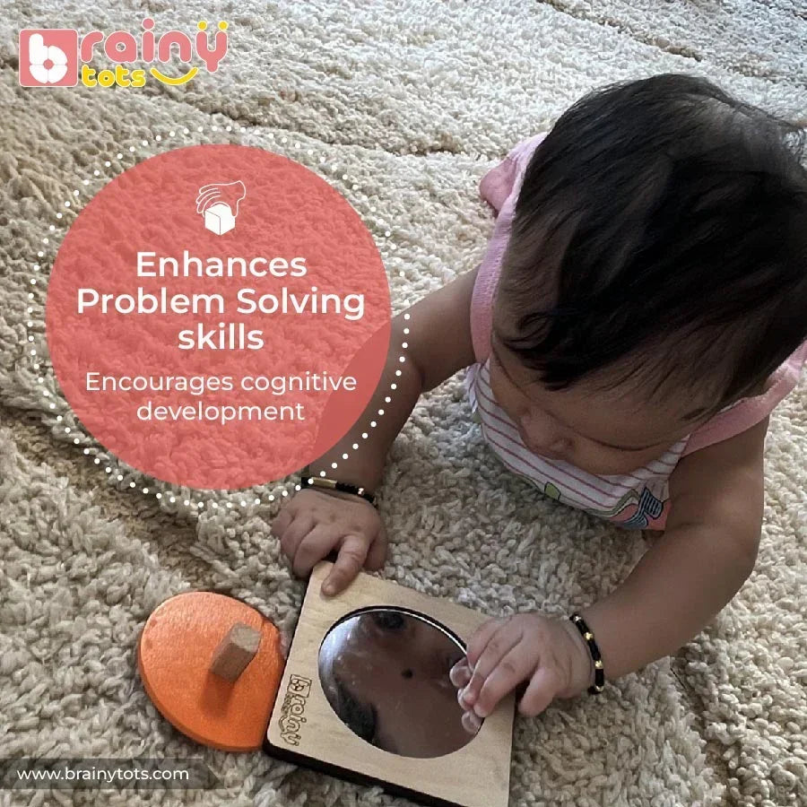 Wooden Shape Puzzle Set - Montessori Shape Sorting Toy for 1 Year Old