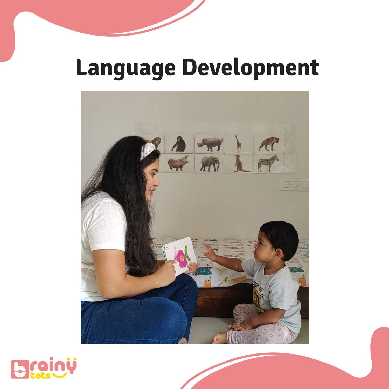 Flashcards helps with Language Development