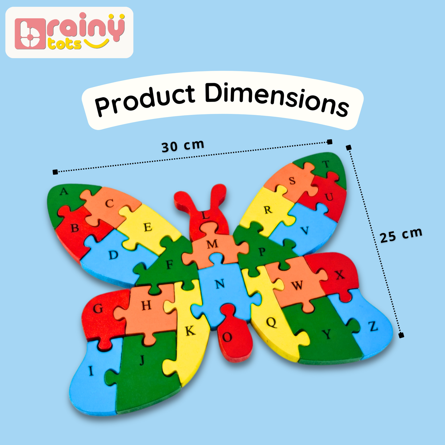 Jumbo Wooden Puzzles - Dual Sided Learning of Alphabet and Numbers