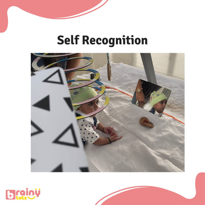 Encourage self-recognition with our mirror. Designed to foster a sense of identity and self-awareness, this reflective surface provides a captivating way for individuals to explore and engage with their own image, promoting confidence and self-discovery.