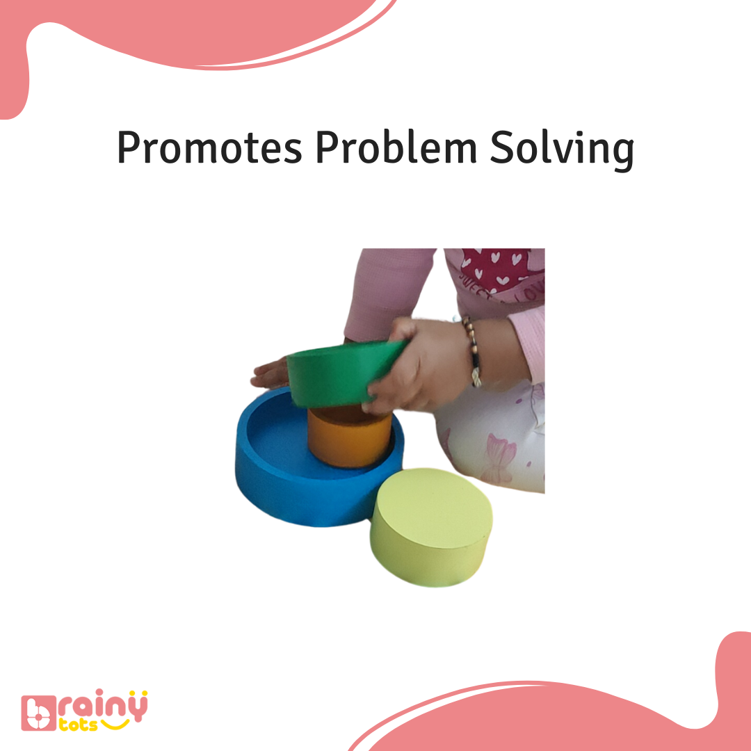 Nesting bowls help babies aged 6 months and up with problem-solving skills, enhancing cognitive development and fine motor skills. These Montessori toys, made from safe and durable materials, are perfect for stacking, sorting, and sensory exploration. Ideal for early learning and interactive play.