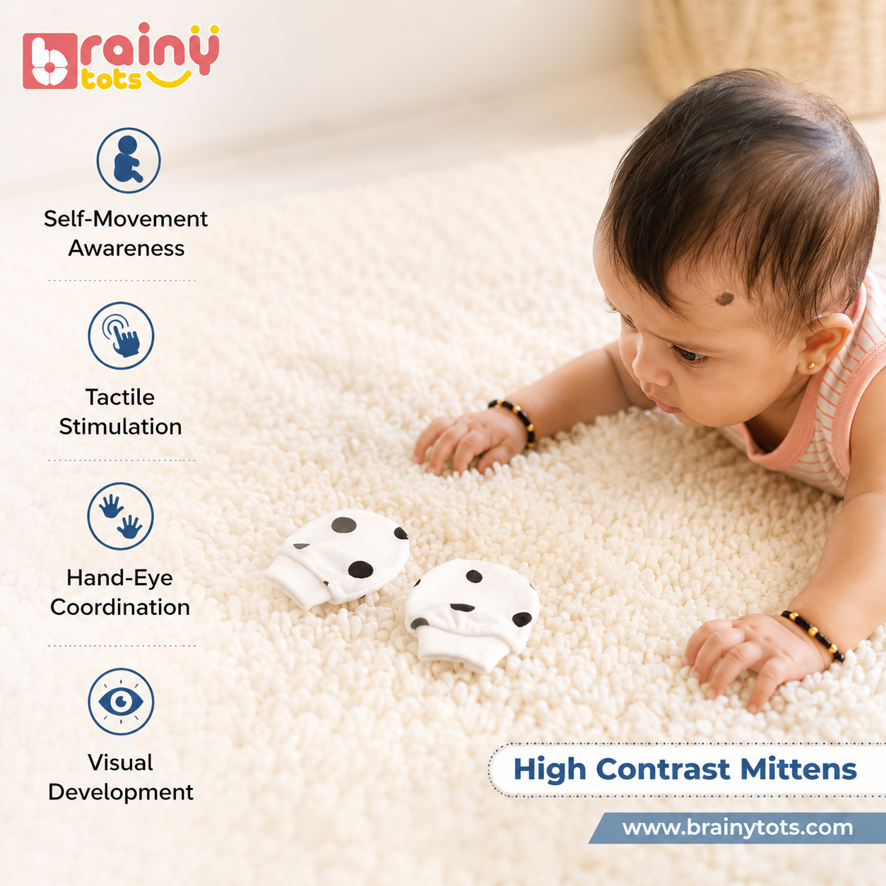 Newborn Baby Toys Gift Set (0-4 Months) | Montessori Toy Box | BrainyTots