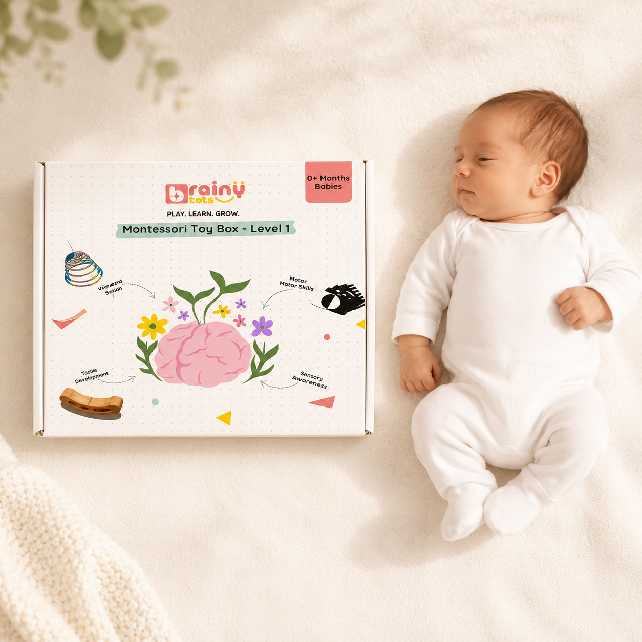 Newborn Baby Toys Gift Set (0-4 Months) | Montessori Toy Box | BrainyTots