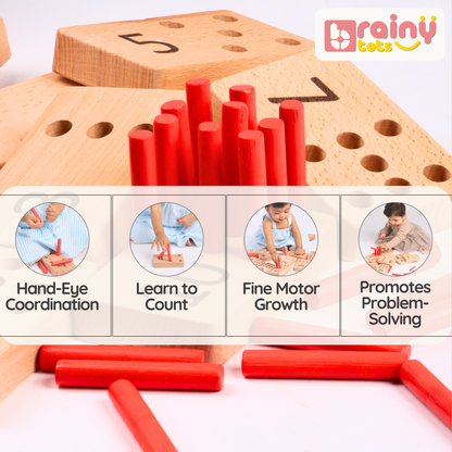 Replacement Pegs for Numbers Peg Board | Single Peg