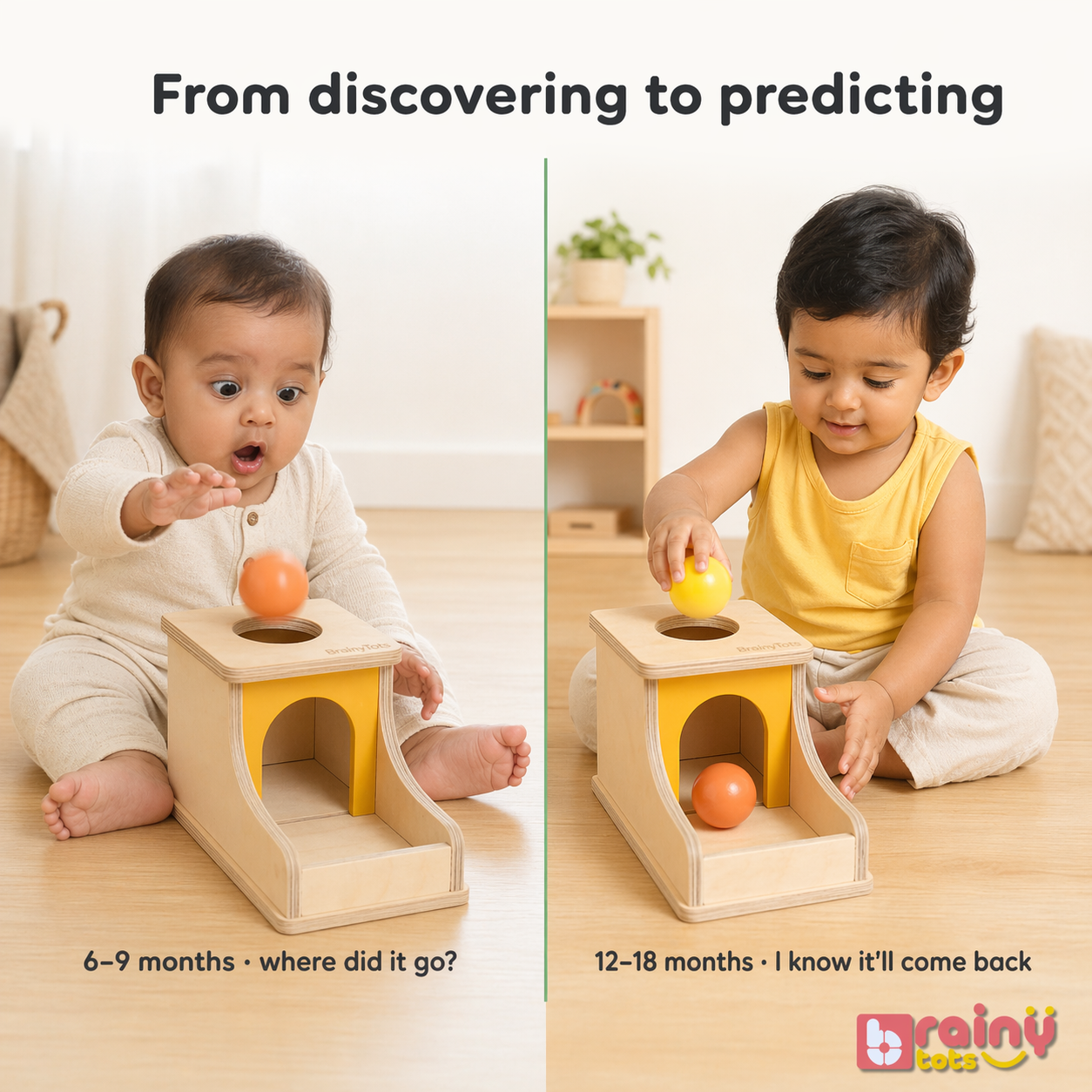 Object Permanence Box – “Where Did It Go?” Learning Toy