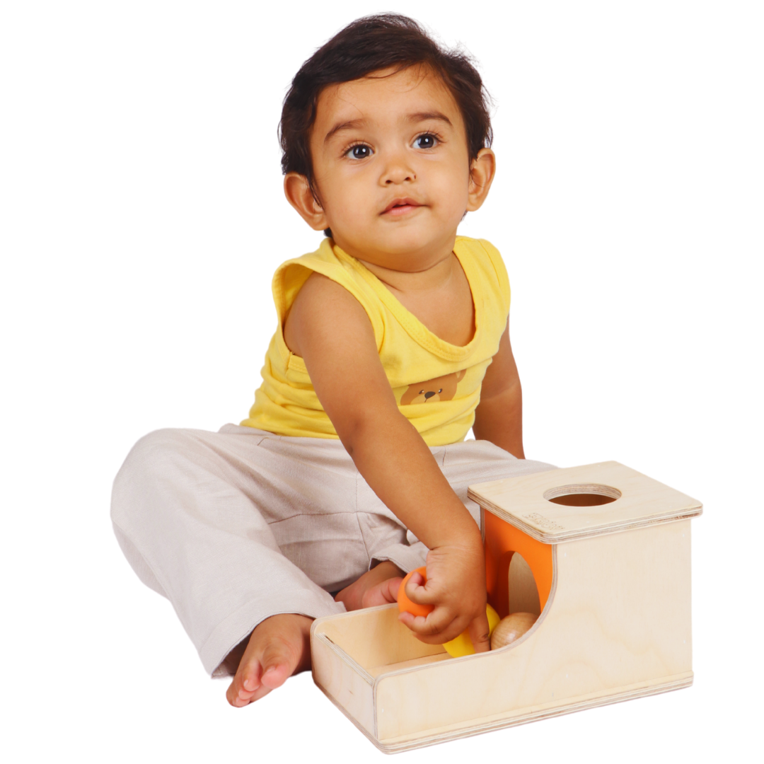 Object Permanence Box with 3 Balls