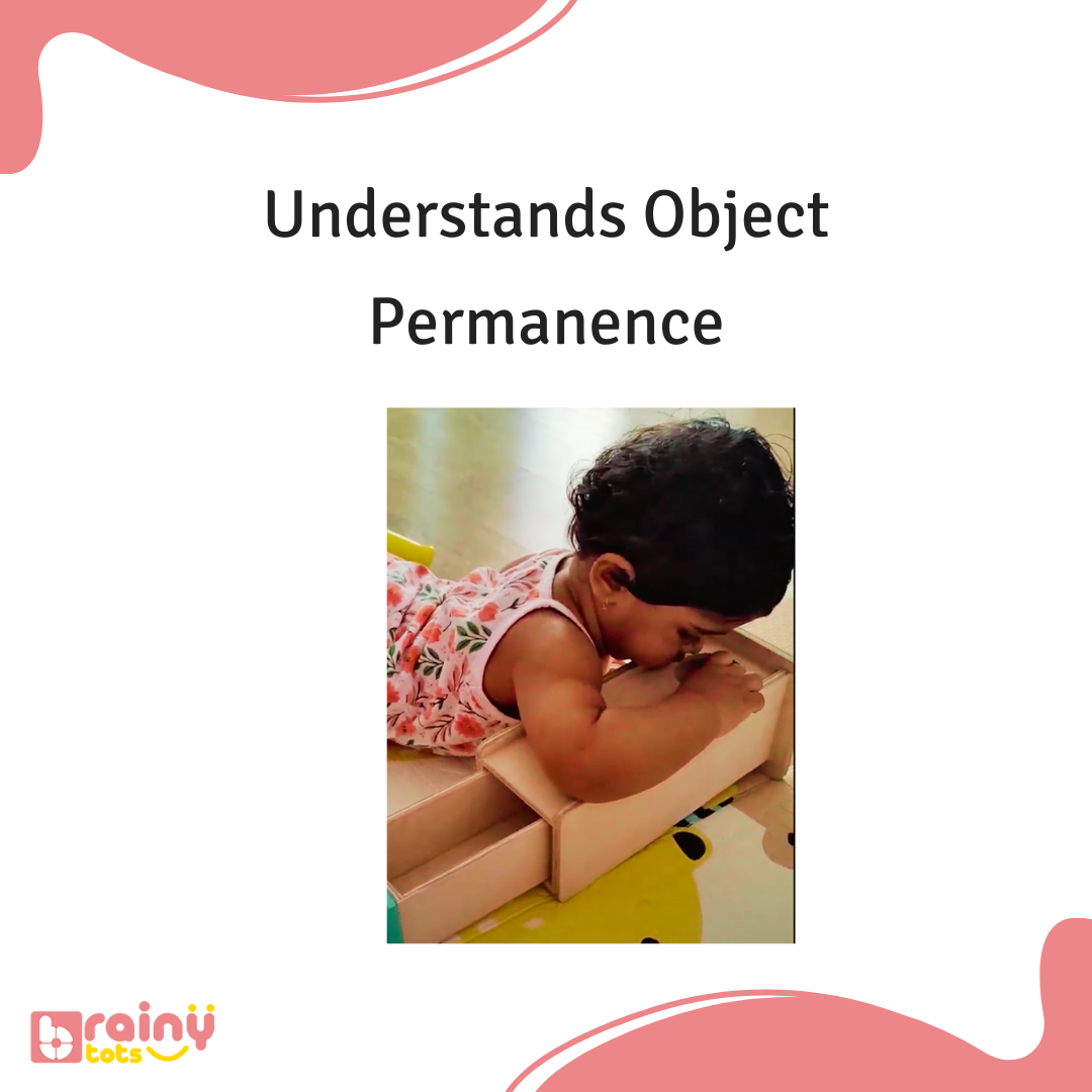 Introduce your baby to the concept of object permanence with our Object Permanence Box. As they drop the colorful balls into the box and see them disappear, they begin to grasp the idea that objects still exist even when they are out of sight. This foundational understanding supports their cognitive development and fosters a sense of predictability and security. Elevate your baby's learning journey with BrainyTots.com.