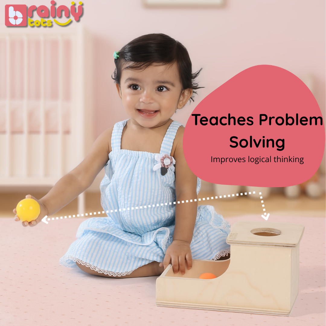 Object Permanence Box with 3 Balls