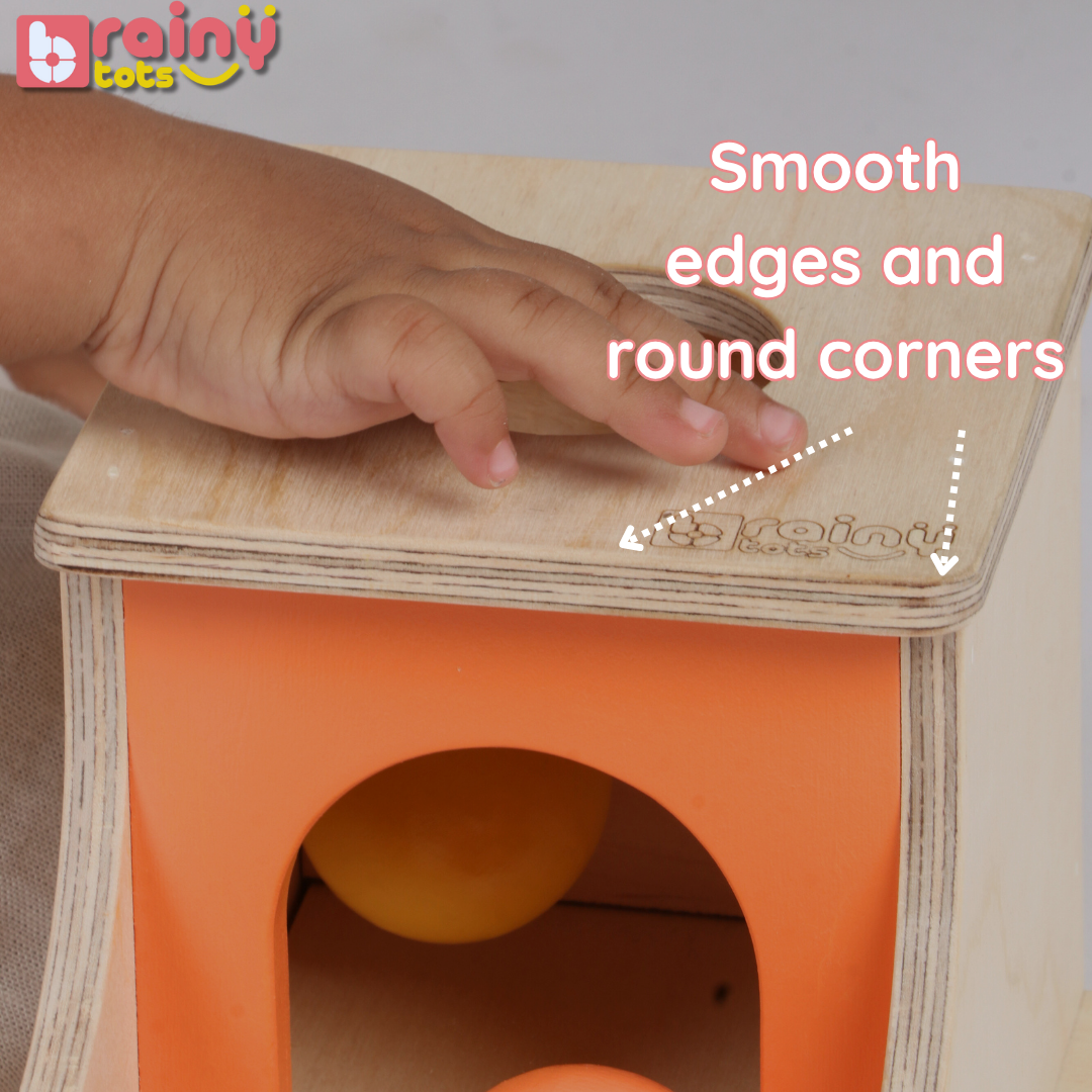 Object Permanence Box with 3 Balls