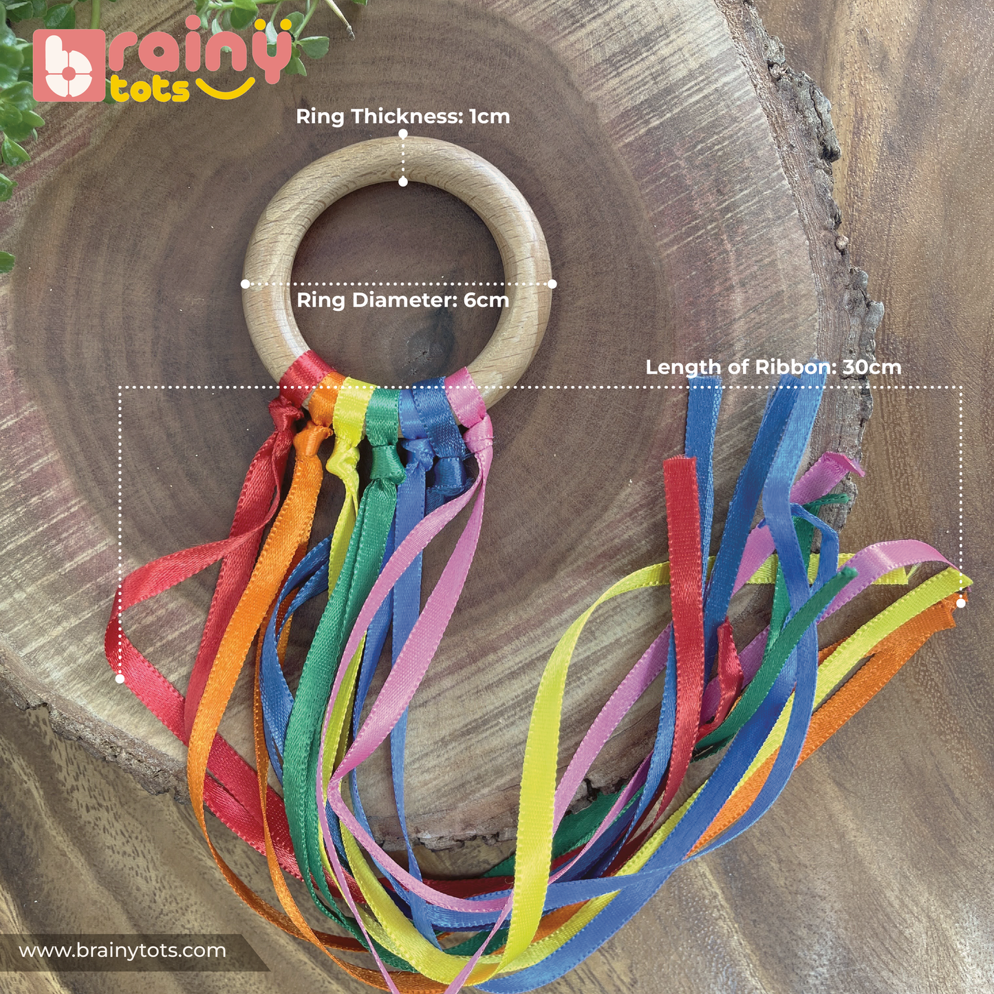 Rainbow Ribbon Teether