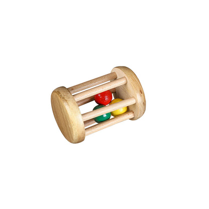 Engage your little one's senses with our Rolling Drum Rattle, a delightful toy designed to encourage exploration and auditory stimulation. Discover the joy of rhythmic play as your baby delights in the sounds and movements of this classic toy. Elevate playtime with BrainyTots.com.
