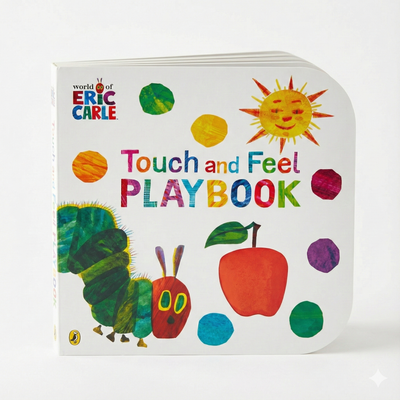 Touch and Feel Playbook Touch & Feel Book – First Words & Texture Discovery Book for Babies 3-24 Months | Montessori Baby Gift