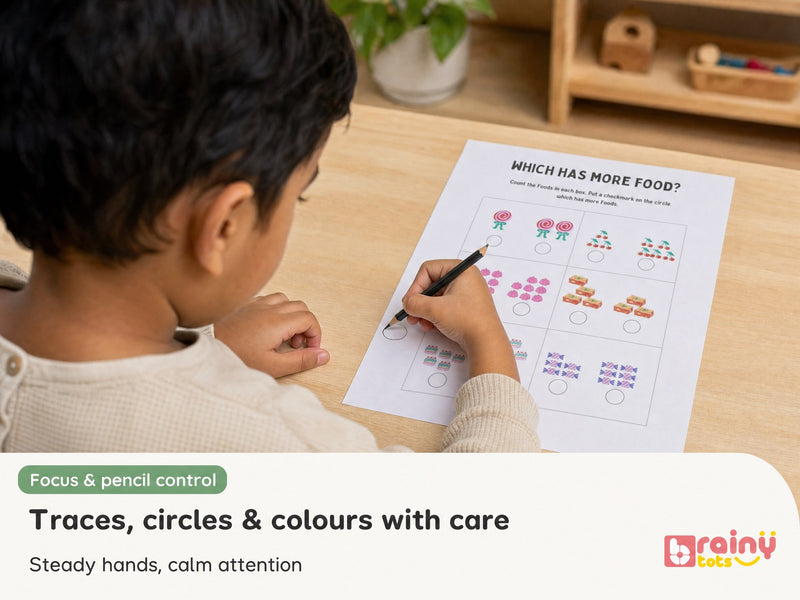 Traces, circles & colours with care