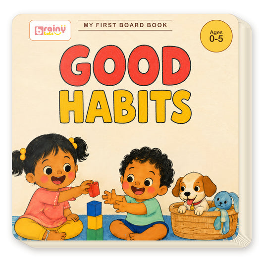 Good Habits with 3 Magic Words board book for kids 0–5 years: main