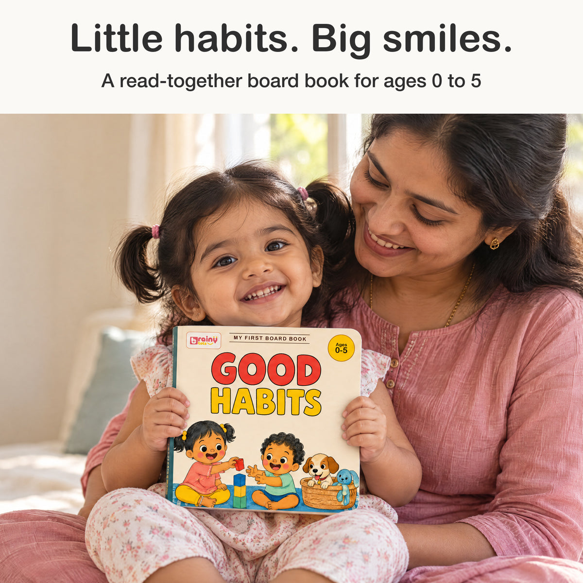 Good Habits with 3 Magic Words board book for kids 0–5 years: lifestyle