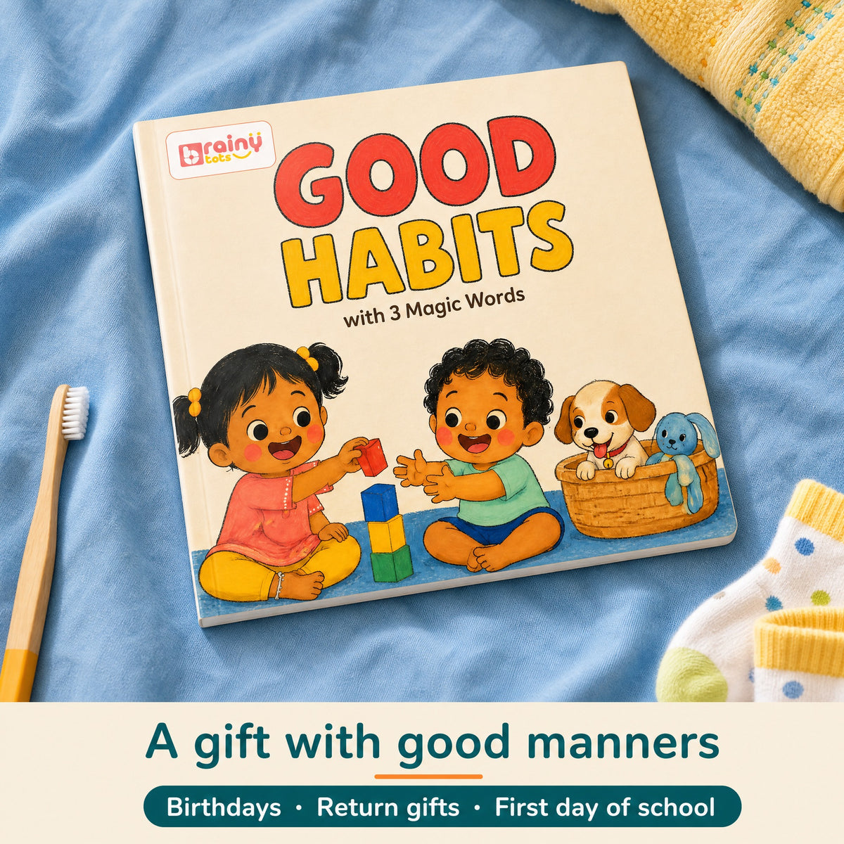 Good Habits with 3 Magic Words paperback for kids 3–6 years: gift