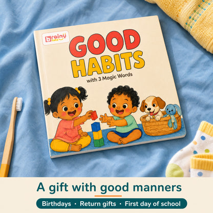 Good Habits with 3 Magic Words paperback for kids 3–6 years: gift