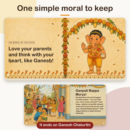 My First Book of Gods: Ganesh – The Wisest Little One, board book for kids 1–5 years: the moral